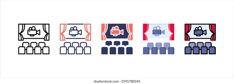 Cinema Multi Style Icon Set