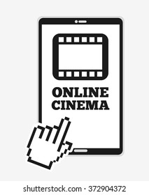 cinema online design, vector illustration eps10 graphic 