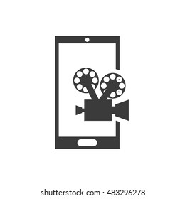 cinema online technology icon vector illustration design