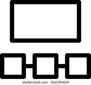 Cinema Outline Vector Icon Design
