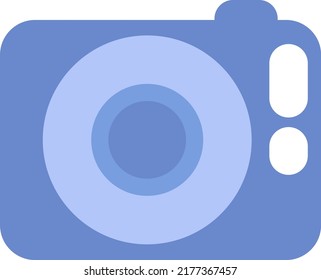 Cinema photo camera, illustration, vector on a white background.