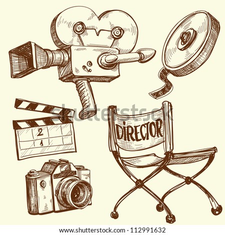 Cinema and photography vintage set