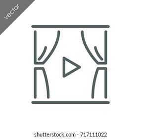 Cinema play icon