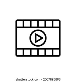 cinema player icon vector template design
