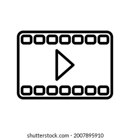 cinema player icon vector template design