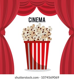 cinema pop corn entertainment icon