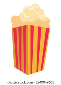 cinema pop corn food icon