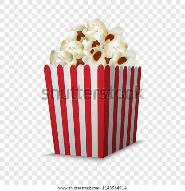 Download Cinema Popcorn Box Mockup Realistic Illustration Stock Vector Royalty Free 1143564914