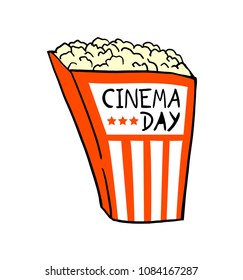 cinema popcorn illustration