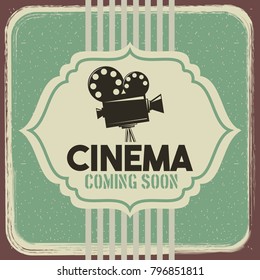 cinema poster vintage projector film movie