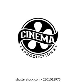 Cinema Production Logo Design Vector