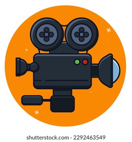 Cinema Projector, Design element vector for cinema, logo, social media, etc. eps 10