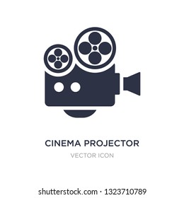 cinema projector icon on white background. Simple element illustration from Technology concept. cinema projector sign icon symbol design.