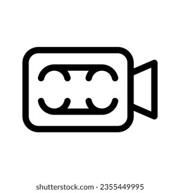 Cinema Projector Icon Vector Symbol Design Illustration