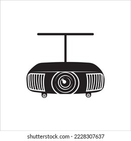 Cinema projector presentation device icon