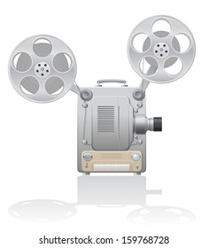 cinema projector vector illustration isolated on white background