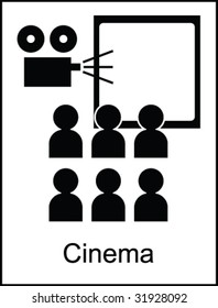 Cinema Public Information Sign