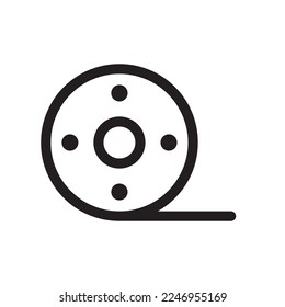 Cinema reel Device Icon Outline