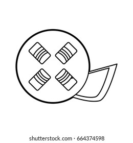 Cinema reel isolated