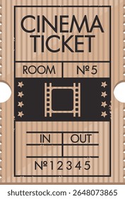 Ilustración vectorial de entradas para sala de cine