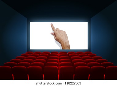 cinema screen abstract background. vector design