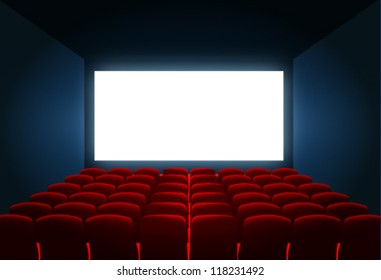 cinema screen abstract background. vector design