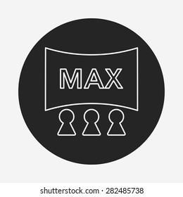 cinema screen icon