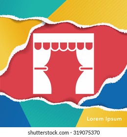cinema screen icon