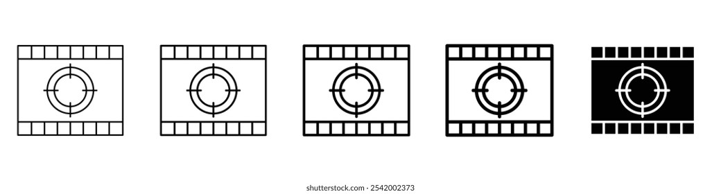 cinema screen icon Simple outline illustration