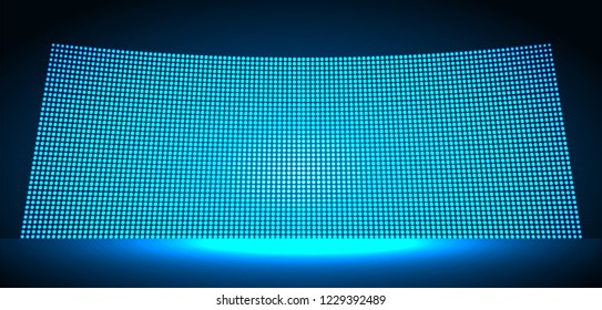 cinema screen for movie presentation. Light Abstract Technology background for computer graphic website internet and business. dark blue background. Pixel, mosaic, table. point, spot, dot