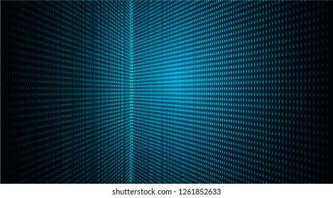 cinema screen for movie presentation. Light Abstract Technology background for computer graphic website internet and business. dark blue. Pixel, mosaic, table. point, spot, dot
