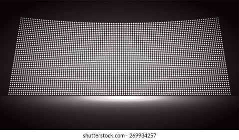 cinema screen for movie presentation. Light Abstract Technology background for computer graphic website internet and business. black background. Pixel, mosaic, table.