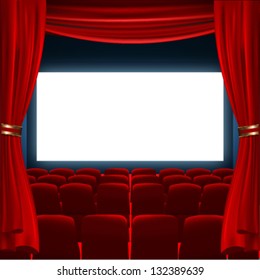 cinema screen to place your concept. vector design