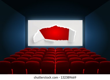 cinema screen to place your concept. vector design