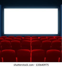 cinema screen  to place your concept. vector design