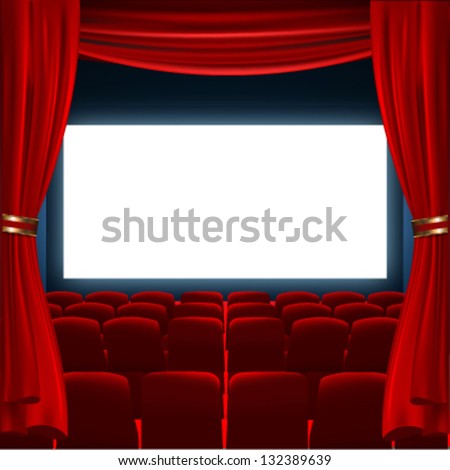 cinema screen to place your concept. vector design