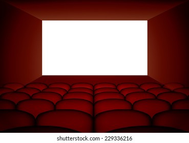 Cinema screen and seats