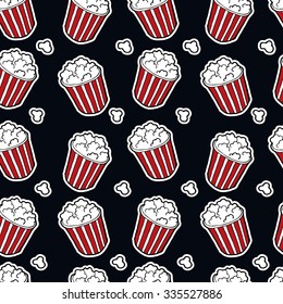 Cinema seamless pattern. Ideal for cards, party  invitations, design, flyers