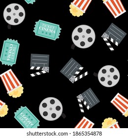 Patrón de cine sin foco. EPS10 de ilustración vectorial