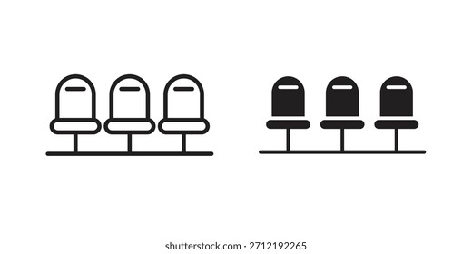 Cinema seat icon pack. Flat Vector Icon Design Element.