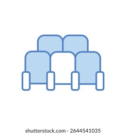 Cinema Seat Icon vector stock illustration