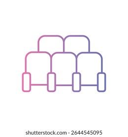 Cinema Seat Icon vector stock illustration