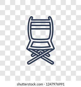 Cinema seats icon. Trendy linear Cinema seats logo concept on transparent background from Cinema collection