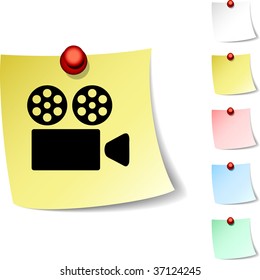 Cinema sheet icon. Vector illustration.