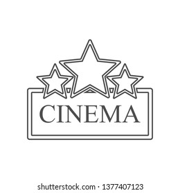 cinema sign icon. Set of cinema  element icons. Premium quality graphic design. Signs and symbols collection icon for websites, web design, mobile app on white background