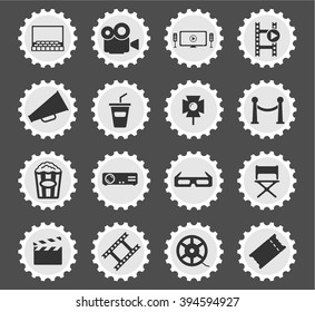 Cinema  simply symbols for web and user interface