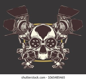 Cinema skull color light device ARRI