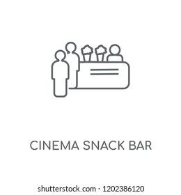 Cinema Snack Bar linear icon. Cinema Snack Bar concept stroke symbol design. Thin graphic elements vector illustration, outline pattern on a white background, eps 10.