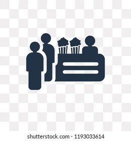Cinema Snack Bar vector icon isolated on transparent background, Cinema Snack Bar transparency concept can be used web and mobile