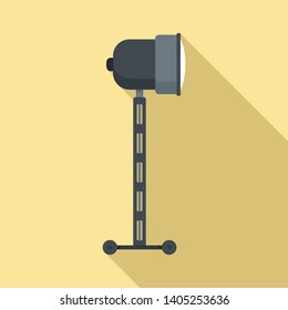 Cinema spotlight icon. Flat illustration of cinema spotlight vector icon for web design